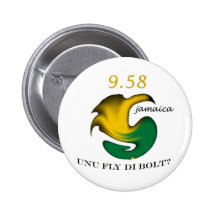 9,58 Mouche di Bolt de la Jamaïque Unu Pin's