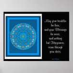 A05 mandala kaléïdoscopique celtique - Blessing9 i Affiches
