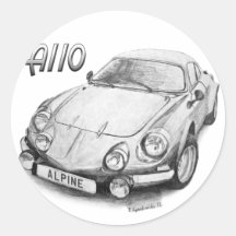 A110 alpin autocollants