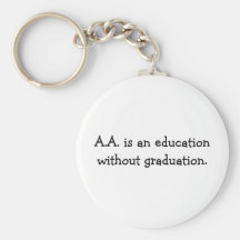 A.A. est une éducation sans obtention du diplôme Porte-clefs