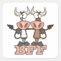 À BFF de vache de meilleurs amis amis pour toujour Autocollants