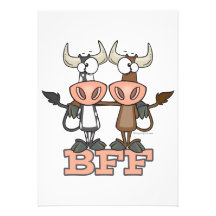 À BFF de vache de meilleurs amis amis pour toujour Invitations Personnalisables