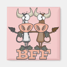 À BFF de vache de meilleurs amis amis pour toujour Magnets