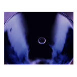 A bubble entrance on a glass cartes postales