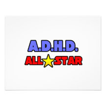 A.D.H.D. All Star Invitation Personnalisée