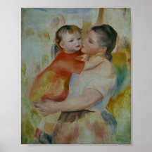 À de Lavandière l'enfant - Pierre-Auguste Renoir Posters