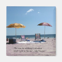 À la plage aimants