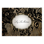 À lacets vintage/noir de PixDezines Cartes De Visite Personnelles