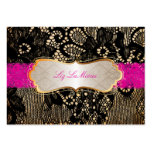 À lacets vintage/noir de PixDezines+magenta Modèle De Carte De Visite