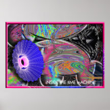 à l'intérieur de l'affiche de machine de temps
