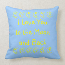 À l'oreiller de citation de lune et de dos