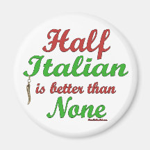 À moitié italien est meilleur qu'aucun magnets pour réfrigérateur