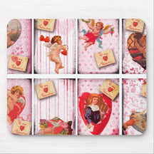 À mon cupidon vintage de Saint-Valentin de Valenti Tapis De Souris