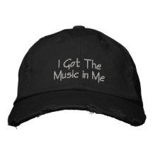 A obtenu la musique dans moi a brodé la casquette 