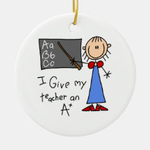 A plus le professeur ornement de noël