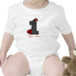 Ă?re chemise d'anniversaire de coccinelle barboteuse