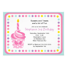 Ă?re invitation de fête d'anniversaire de filles r