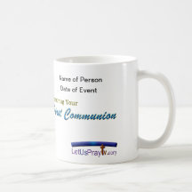 Ă?re tasse personnalisée de communion