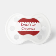 Ă?re tétine de Noël du bébé personnalisé