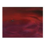 A red water with only one bubble cartes postales