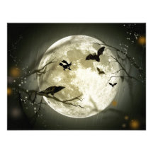 A Scary Witchy Moon Invitation
