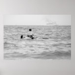 À travers l'océan - photographie affiche