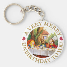 A Very Merry Unbirthday to You! Key Chain