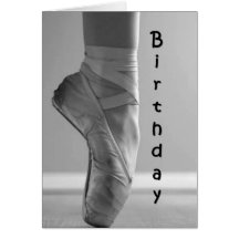 À VOTRE BALLERINE SUR SON ANNIVERSAIRE CARTE DE VŒUX