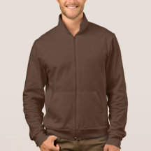 AA California Fleece Zip Jogger Brown Tee Shirt