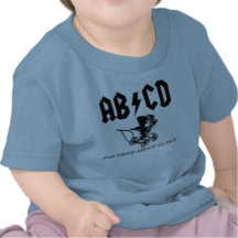 AB/CD- pour ceux environ pour parler le bébé d'AC/ T-shirt