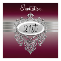Abandonnez la 21ème invitation de fête d'anniversa