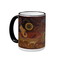 "Abandonnez la tasse indigène australienne de styl