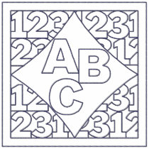 ABC 123 polos brodés