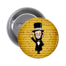 Abe honnête et son adresse de Gettysburg Badges Avec Agrafe