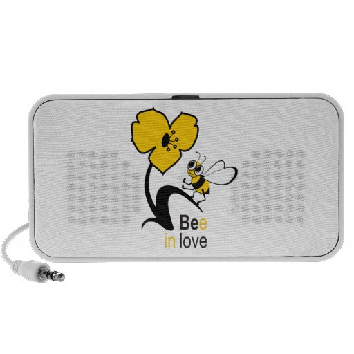 Abeille dans l'amour haut-parleurs