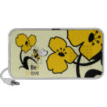 Abeille dans l'amour haut-parleurs notebook