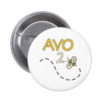 Abeille d'Avo 2 badges publicitaires