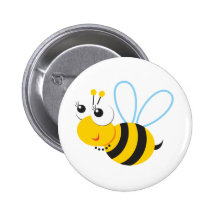 Abeille de Betty d'animaux d'ABC Badges Avec Agrafe