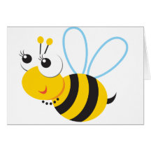 Abeille de Betty d'animaux d'ABC Carte De Vœux