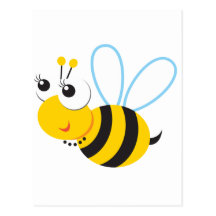 Abeille de Betty d'animaux d'ABC Carte Postale