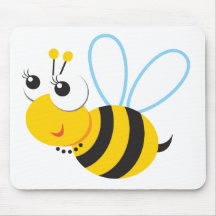 Abeille de Betty d'animaux d'ABC Tapis De Souris