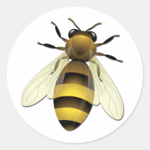 Abeille de miel autocollants
