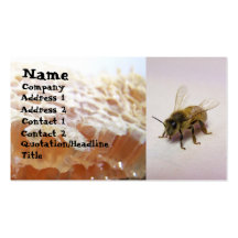 Abeille de miel modèle de carte de visite