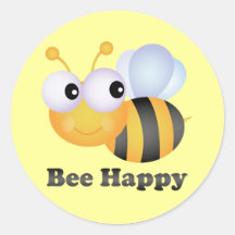 Abeille heureuse adhésif