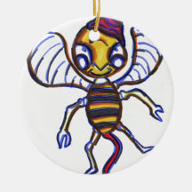 Abeille heureuse ornement
