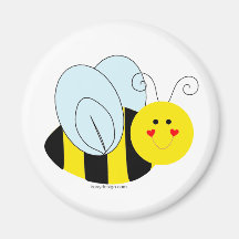 Abeille mignonne aimants pour réfrigérateur