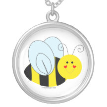 Abeille mignonne collier personnalisé