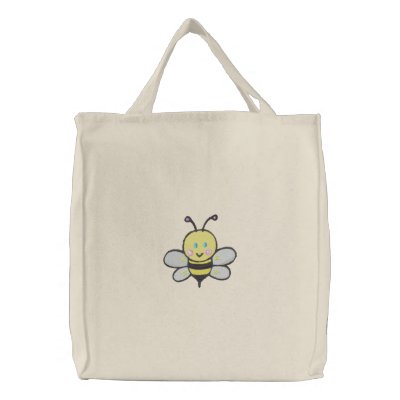 abeille mignonne fourre-tout de bébé sacs fourre-tout brodés abeille mignonne fourre-tout de bébé sacs fourre-tout brodés
