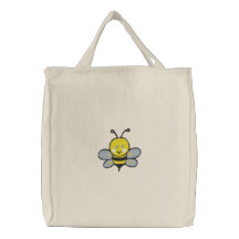 abeille mignonne fourre-tout de bébé sacs fourre-tout brodés