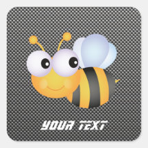 Abeille mignonne ; Lisse Autocollants